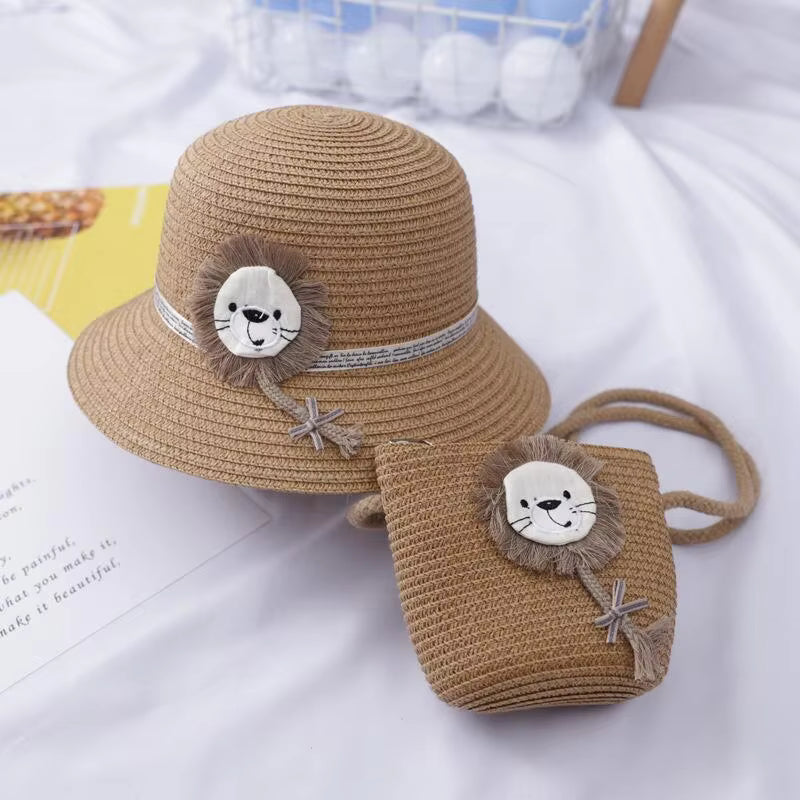 Baby Lion Hat &amp; Mini Bag Set