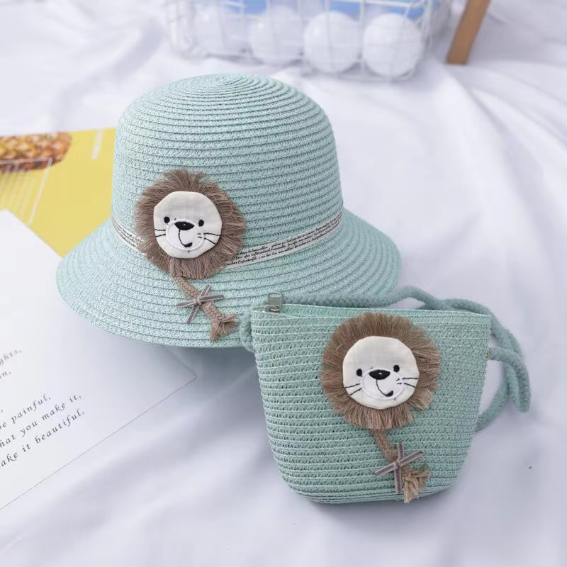 Baby Lion Hat &amp; Mini Bag Set